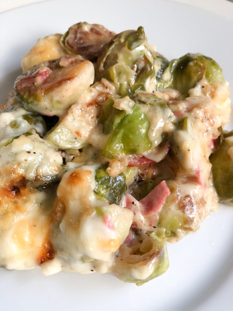 scalloped brussels sprouts
